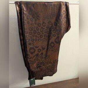 Wild Fable Metallic Animal Print Leggings NWT Women's Large